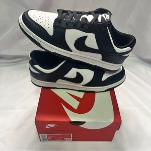 Mens Nike Dunk Low Black and White Panda New Size 8M / 9.5W